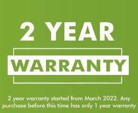 2 Year Warranty on All Items