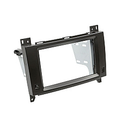 ACV 381190-37-1 Mercedes Double Din Car Stereo Fascia Adaptor - Black