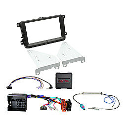 ACV 621320-30-2 Volkswagen Double Din Car Stereo Fascia, Steering Fitting Kit ACV 621320-30-2 Volkswagen Double Din Car Stereo Fascia, Steering Fitting Kit