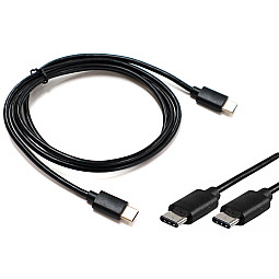 InCarTec 24-027 USB C to USB C Cable (1 Metre) BLACK