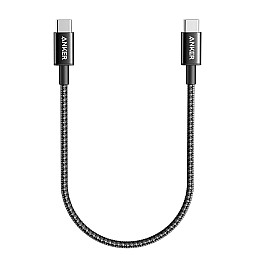 Anker USB C to USB C Charger Cable, New Nylon (2m 60w), USB 2.0 Type C Charging Cable