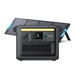 Anker SOLIX C1000X Portable Power Station (1056Wh - 1800W) With PS200 (200W) Solar Panel  Anker SOLIX C1000X Portable Power Station (1056Wh - 1800W) With PS200 (200W) Solar Panel