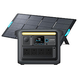 Anker SOLIX C1000X Portable Power Station (1056Wh - 1800W) With PS400 (400W) Solar Panel 