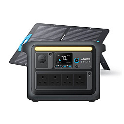 Anker SOLIX C1000X Portable Power Station (1056Wh - 1800W) with PS100 (100W) Solar Panel  Anker SOLIX C1000X Portable Power Station (1056Wh - 1800W) with PS100 (100W) Solar Panel