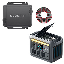 Anker Solix C800 PLUS Portable Battery Power Station with BLUETTI Fast Charger 1 & Wiring Kit