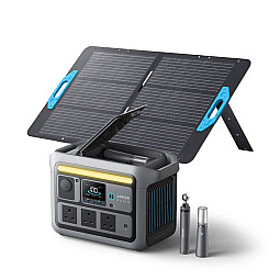Anker Solix C800 PLUS Portable Battery Power Station with PS100 Solar Panel (100W)