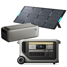 Anker Solix F3000 Portable Battery Power Station 3072Wh / 3600W With BP3000 Expansion Battery & PS400 Solar Panel Anker Solix F3000 Portable Battery Power Station 3072Wh / 3600W With BP3000 Expansion Battery & PS400 Solar Panel