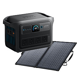 Anker SOLIX C1000 Gen 2 Portable Battery Power Station 1024Wh With PS100 100W Bifacial Portable Solar Anker SOLIX C1000 Gen 2 Portable Battery Power Station 1024Wh With PS100 100W Bifacial Portable Solar