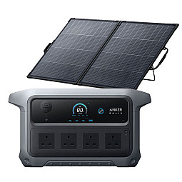 Anker SOLIX C2000 Gen 2 Portable Battery Power Station 2048Wh With PS200 Bifacial Portable 200W Solar Panel Anker SOLIX C2000 Gen 2 Portable Battery Power Station 2048Wh With PS200 Bifacial Portable 200W Solar Panel