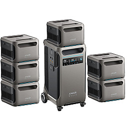 Anker SOLIX F3800 Portable Power Station (3840Wh - 6000W) With 6 x BP3800 Expansion Batteries