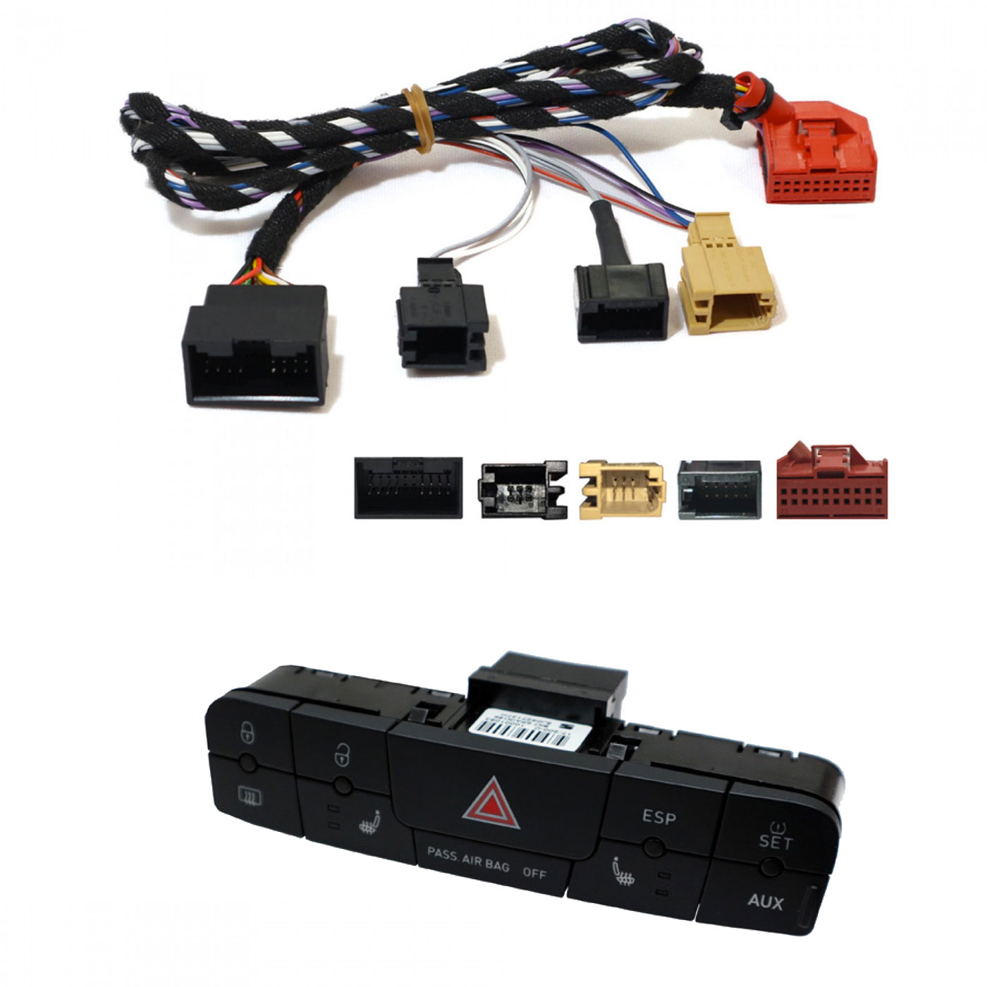 InCarTec Seat Button Relocation Harness With Hazard