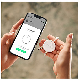 Chipolo POP White Wireless Phone App Based Tracker Works With Apple or Google's Find My Device Network