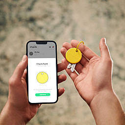 Chipolo POP Yellow Wireless Phone App Based Tracker Works With Apple or Google's Find My Device Network