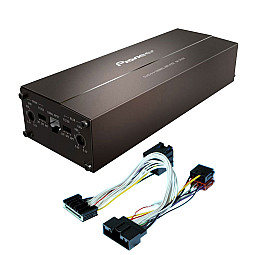 Ford ISO Mute SOT Cable Pioneer 4 Channel Class D Bridgeable Amplifier Upgrade Kit