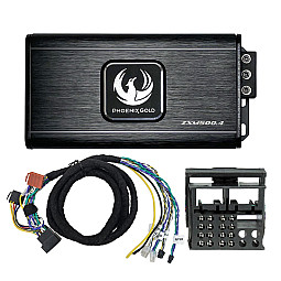 Phoenix Gold ZXMPVW2 Seat Power Up Kit with Class-D 4 Channel Mini Amplifier Phoenix Gold ZXMPVW2 Seat Power Up Kit with Class-D 4 Channel Mini Amplifier