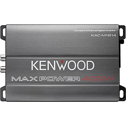 Kenwood KAC-M1814 4 Channel Compact Digital Speaker Amplifier 400 Watt Kenwood KAC-M1814 4 Channel Compact Digital Speaker Amplifier 400 Watt