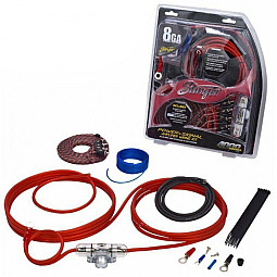 Stinger SK4681 4000 Series 8 Gauge AWG 600 W Car Amplifier Wiring Kit Stinger SK4681 4000 Series 8 Gauge AWG 600 W Car Amplifier Wiring Kit
