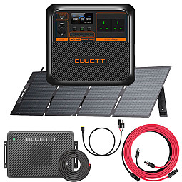 Bluetti AC180P Power Station With Charger 2 & Wiring Kit / PV200 Solar Panel / MC4 TO XT60 / PV 5M Extension Cable