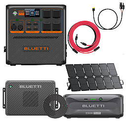AC240P Power Station With B300K Expansion Battery / Charger 2 + Wiring / 220W Solar Panel / MC4 to XT60 & 5M Extension Cable