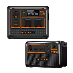 BLUETTI AC60P PREMIUM Portable Battery Power Station With B80P IP65 Expansion Battery