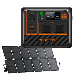 BLUETTI AC60P PREMIUM Portable Battery Power Station With 220W TOPCon Cell Solar Panel