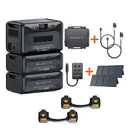 Bluetti Power Station With 350W Solar Panel, Expansion Battery & 90 Deg Plugs, DC HUB, DC-DC Cable & Fast Charger 1 Bundles Bluetti Power Station With 350W Solar Panel, Expansion Battery & 90 Deg Plugs, DC HUB, DC-DC Cable & Fast Charger 1 Bundles