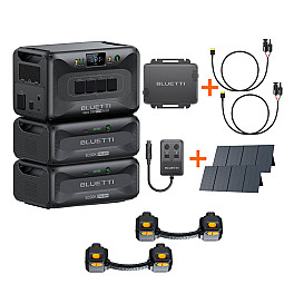 Bluetti Power Station With 350W Solar Panel, Expansion Battery & 90 Deg Plugs, DC HUB, DC-DC Cable & Fast Charger 1 Bundles Bluetti Power Station With 350W Solar Panel, Expansion Battery & 90 Deg Plugs, DC HUB, DC-DC Cable & Fast Charger 1 Bundles