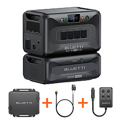 Bluetti Portable Power Station With B300K Expansion Battery, DC HUB, DC-DC Cable & Fast Charger 1 Bundle