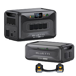 Bluetti Apex 300 Portable Power Station With Expansion Battery & 90 Deg Connection Plug