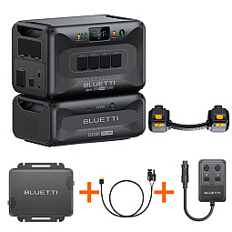 Bluetti Portable Power Station With B300K2 Expansion Battery, DC HUB, DC-DC Cable & Fast Charger 1 Bundle Bluetti Portable Power Station With B300K2 Expansion Battery, DC HUB, DC-DC Cable & Fast Charger 1 Bundle
