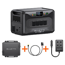 Bluetti Apex 300 Portable Power Station With DC HUB, DC-DC Cable & Fast Charger 1 Bundle