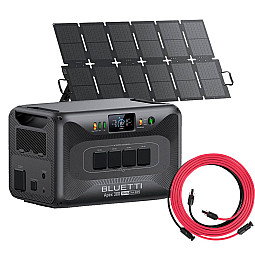 Bluetti Apex 300 Portable Power Station With 220W Foldable Solar Panel and 5M Extension Cable