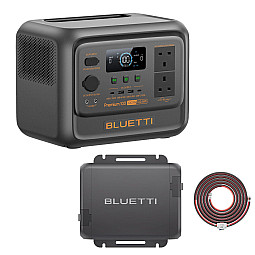 BLUETTI PREMIUM 100 V2 AC/DC Portable Battery Power Station With Charger 1 & Wiring Kit