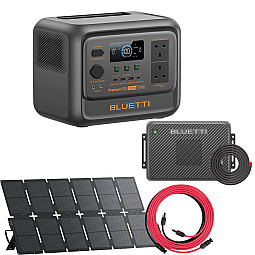 Bluetti PREMIUM 100 V2 AC/DC Power Station With 220W Solar Panel / Charger 2 & Wiring Kit / 5M PV Cable