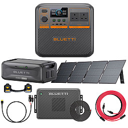 Bluetti PREMIUM 200 v2 Power Station With Expansion Battery / 200W Solar / Charger 2 / Charging Cable / Extension Cable