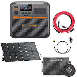 Bluetti PREMIUM 200 v2 Power Station With 220W Solar / Charger 2 / Charging Cable / 5M Cable