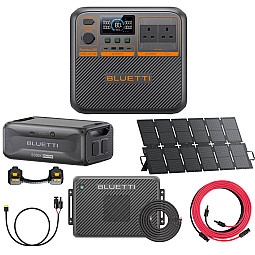 Bluetti PREMIUM 200 v2 Power Station With Expansion Battery / 220W Solar / Charger 2 / Charging Cable / Extension Cable