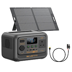 Bluetti Premium 30 V2 With PV100 Portable Solar Bundle &  MC4/XT60 Cable