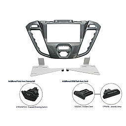 CT23FD39 Ford Transit Custom 2012-2021 Double Din Car Stereo Fascia Panel (Nebula Piano Optic) CT23FD39 Ford Transit Custom 2012-2021 Double Din Car Stereo Fascia Panel (Nebula Piano Optic)