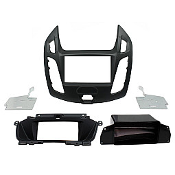 CT23FD48 Ford Transit Connect 2013-2021 Black Double Din Car Stereo Fascia Fitting Kit