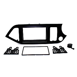 Connects2 CT23KI30 - Kia Picanto 2011-2017 Black Double Din Stereo Fascia Panel Connects2 CT23KI30 - Kia Picanto 2011-2017 Black Double Din Stereo Fascia Panel