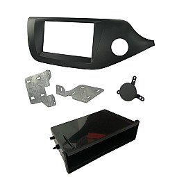 Connects2 Kia Ceed, Pro-Cee'd 2012-2018 Matt Black Single / Double Din Car Stereo Fascia Fitting Panel Connects2 Kia Ceed, Pro-Cee'd 2012-2018 Matt Black Single / Double Din Car Stereo Fascia Fitting Panel