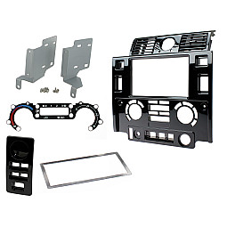 CT23LR06 Land Rover Defender 2007-2016 Gloss Black Double Din Stereo Fascia Adaptor CT23LR06 Land Rover Defender 2007-2016 Gloss Black Double Din Stereo Fascia Adaptor