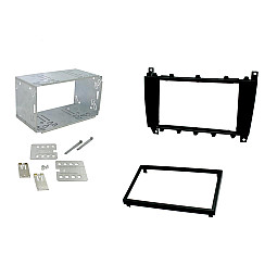 Connects2 CT23MB03 - Mercedes C-Class 2004-2007 Double Din Fascia Plates Black