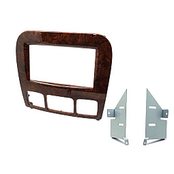 Connects2 CT23MB19 - Mercedes S Class 1998-2005 Wood Effect Finish Double Din Fascia Panel