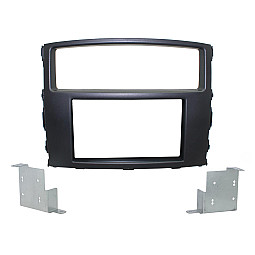 CT23MT23 Mitsubishi Shogun, Pajero Double Din Stereo Fascia Adaptor Matt Black CT23MT23 Mitsubishi Shogun, Pajero Double Din Stereo Fascia Adaptor Matt Black