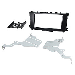 Connects2 CT23NS19 - Nissan Altima, Teana Black Double Din Stereo Fascia Panel Adaptor
