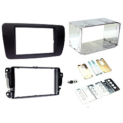 Connects2 CT23ST05 - Seat Ibiza 2008-2014 Azabache Black/Light Black Double Din Fascia Plate Kit Connects2 CT23ST05 - Seat Ibiza 2008-2014 Azabache Black/Light Black Double Din Fascia Plate Kit