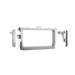 Connects2 CT23TY10 Toyota Corolla 2009> Double Din Car Stereo Silver Fascia Adaptor Connects2 CT23TY10 Toyota Corolla 2009> Double Din Car Stereo Silver Fascia Adaptor
