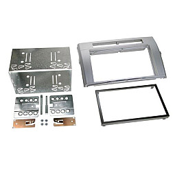 Connects2 CT23TY13 - Toyota Corolla Verso 2004-2008 Silver Double Din Fascia Panel Connects2 CT23TY13 - Toyota Corolla Verso 2004-2008 Silver Double Din Fascia Panel